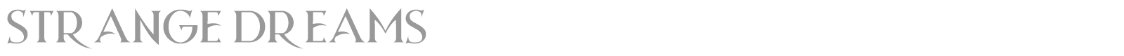 Strange Dreams font preview